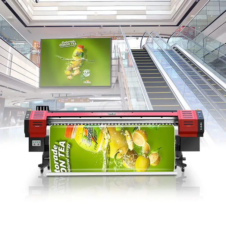 10 kaki 3.2m eco solvent printer double i3200head untuk indoor dan out door poster, vinyl, kanvas