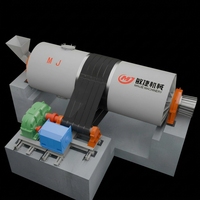 Broyeur à boulets pour boues, moteur AC 315 kW, capacité de décharge 100-300 mesh, haute capacité 30-60 T/h