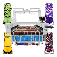 Machine de découpe laser CO2 haute précision AnJiang, numérique automatique, pour tissus non tissés et sublimation, refroidie par eau, CNC 4 axes double