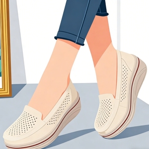 Zapatos Náuticos de Plataforma para Mujer, Estilo Europeo Americano, Novedad 2025, Suela Gruesa, Casuales, Deportivos, Transpirables, Ligeros, Talla Grande - Product Image 1