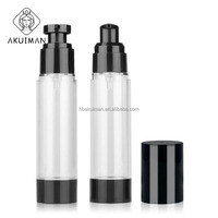 Botol Plastik Tanpa Udara Silinder Plastik Kemasan Langsung Pabrik Kosmetik dengan Tutup Semprot Pompa 15Ml 30Ml 50Ml 80Ml 100Ml 120Ml