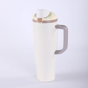 Unisex Minimalist 40oz <b>Travel</b> Stainless Steel <b>Small</b> Car Coffee <b>Mug</b> With Handle - Product Image 6