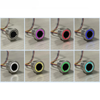 Module de capteur d'empreintes digitales capacitif en métal UART/USB R503Pro, M25mm, capacité 1500, contrôle LED RGB rond pour contrôle d'accès