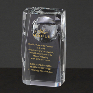 เสาออพติคอลหลายด้านฝังคริสตัลลูกโลก - Product Image 3