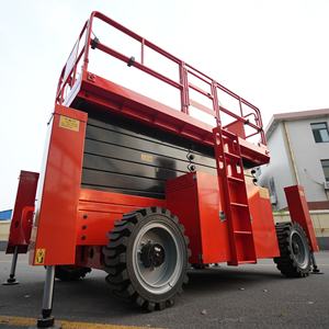 CE Diesel 12m All Terrain Scissor Man Lift Peralatan Penanganan Material Lainnya - Product Image 4