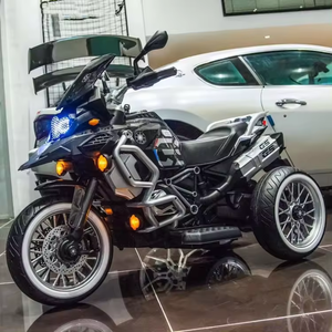 Oversized Dual Drive Double-seat Children 145cm 12V Electric Motorcycle <b>Off</b>-<b>Road</b> Boys Girls Charging Toy <b>Car</b> Stroller Tricycle - Product Image 3