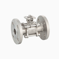 Válvula de Bola Manual de Acero Inoxidable 304 de Alta Temperatura con Brida, DN100, Tamaño Personalizado, Venta al por Mayor OEM
