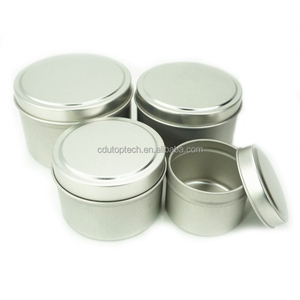Lno — bougies métalliques rondes, 2oz, avec couvercles, récipients, dorées, à faire soi-même, emballage de stockage pour l'artisanat, bougie alimentaire - Product Image 2