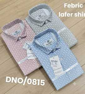 <b>Men's</b> LAFAR Twill <b>Shirts</b> with New Circular Geometric Print in Blue <b>Pink</b> and Grey Colors Full Sleeve Casual Button Down Wear - Product Image 5