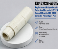 Électrode de détection de buse de type K de remplacement KB42M26-A0015 B 3.5*12.4 compatible avec les pièces détachées d'imprimante CIJ série KGK 3000
