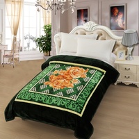 Precio al por mayor de fábrica, cama térmica personalizada, sofá, Manta lisa en relieve, mantas Raschel de poliéster para invierno