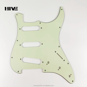 PVC 11-lỗ ST Scratch tấm guitar cho <span class=keywords><strong>Pickguard</strong></span> duy nhất guitar điện phụ tùng thay thế với 4 màu sắc Guitar phụ kiện - Product Image 3
