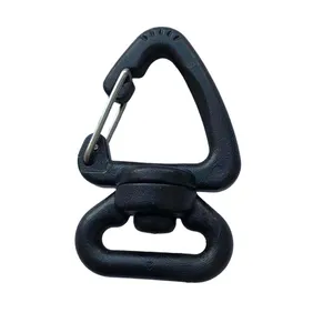 25mm 38mm Webbing Triangle Plastic Swivel Clips Snap Hook Trigger Style For Outdoor Sport Bag Straps Accessories