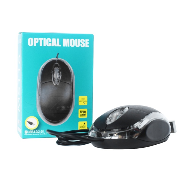 Wholesale USB Wired Mouse Office Computer Gaming Notebook Business Mouse Optical Mouse Wired Mice Optical for Desktop Laptop