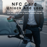 Système de démarrage et d'arrêt du moteur de voiture intelligent PKE avec entrée sans clé par carte NFC, bouton poussoir, DC 12V