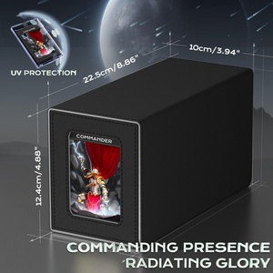Premium Custom for <b>Pokemon</b> TCG Deck <b>Case</b> Standard Size 200+ Sleeved Card Capacity Made of PU Leather & Plastic Button Closure - Product Image 5