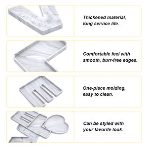 Plateau de comptoir et de courtoisie personnalisé petit plateau de distributeur de savon en silicone de 7.2 "belle couleur plateau d'amour romantique - Product Image 6