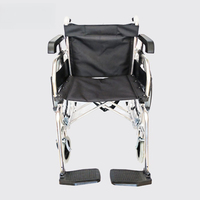 Fauteuil roulant manuel pliable et léger, facile à plier, pour les voyages et le transport, pour les personnes âgées, construction métallique durable