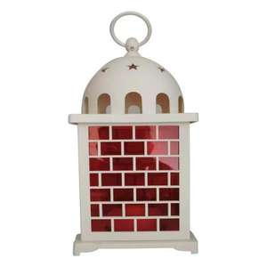 Lanterne <span class=keywords><strong>tempête</strong></span> à bougie <span class=keywords><strong>LED</strong></span> à énergie solaire IP67 treillis creux décoratif de jardin disponible couleur rouge blanc à piles - Product Image 4