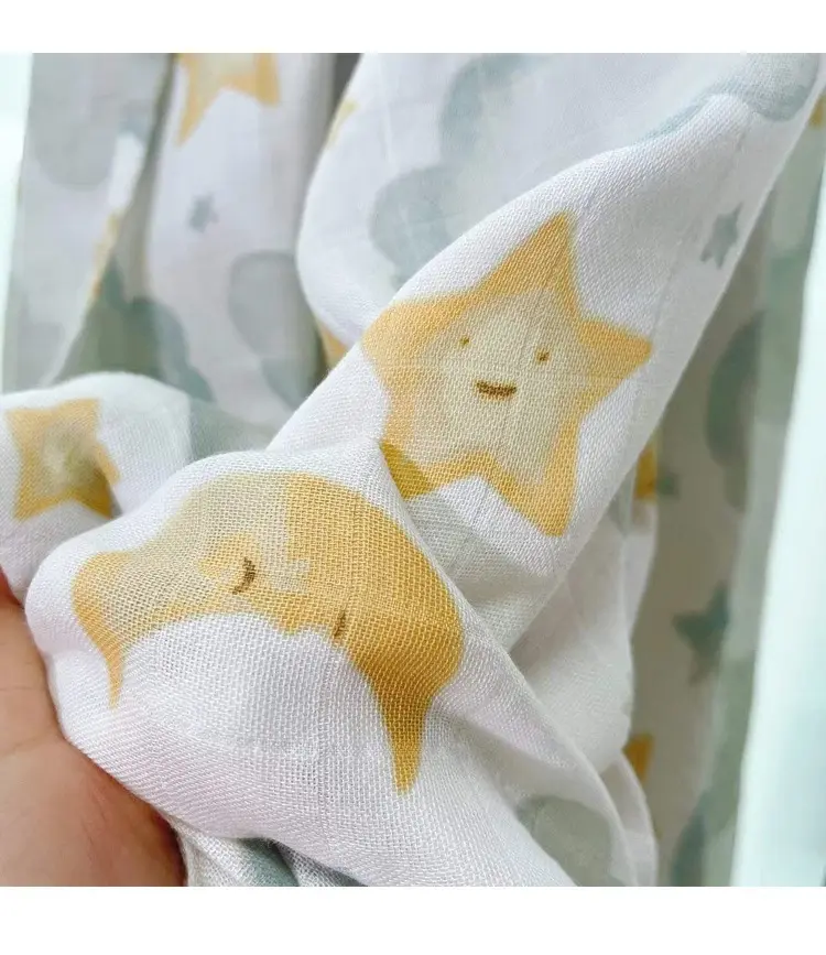 Manta personalizada de algodón de bambú para bebé, manta para bebé recién nacido, Toalla de baño para regalos