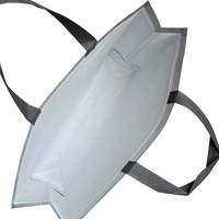 Sac à ultrasons non tissé Vente en gros Sac à provisions réutilisable hologramme étanche perle argent laminé non tissé avec logo imprimé
