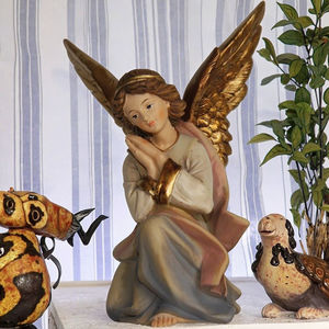 Figura de Ángel de la Natividad ZICOM, Escultura de Poliresina Navideña de 30 cm, Adorno Pintado a Mano, Alemania (9069-K187-9) - Product Image 3