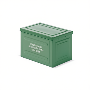 กล่องโลหะแฟมิมีหูจับ 300x200x200 มม. ความจุ 12 ลิตร สีเทาเข้ม Ral7000 - Product Image 3