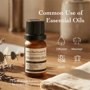 น้ำมันหอมระเหยซีดาร์วูดแอตลาส OEM 10 มล. บริสุทธิ์ 100% กลั่นด้วยไอน้ำ หอมหวานสดชื่น บำรุงผิว สำหรับการดูแลผิว กลิ่นบำบัด บรรเทาอาการปวด - Product Image 3