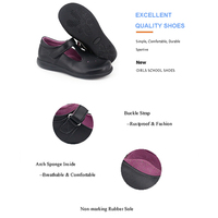 CHOOZII OEM Chaussures d'école pour enfants en gros, chaussures d'école en cuir noir, chaussures d'école pour filles