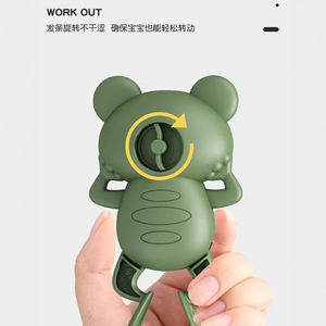 DUMIXNG Juguete de Baño de Rana de Cuerda para Bebés y Niños Pequeños de 0 a 3 Años, Colores Azul, Rosa y Verde, Juguete Acuático - Product Image 4