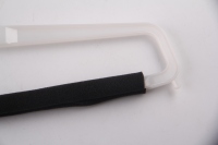 Porte-vêtements sur pied personnalisé en zinc moulé par injection, cinq niveaux, blanc, en PS, pour salon