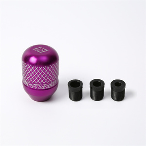 M8/M10/M12 UNIVERSAL ALUMINUM RACING MANUAL 6-SPEED GEAR SHORT NETTED <strong>KNOB</strong> RED - Product Image 3