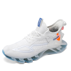 Calzado deportivo tejido de alta calidad para uso casual, zapatillas de running para hombre con amortiguación y absorción de impactos, disponible al por mayor. - Product Image 5