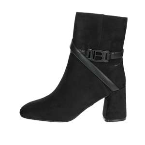 Laura Biagiotti Women's <b>Ankle</b> Boots Black Heel 8847 Suede Block Heel Fashion <b>Bootie</b> - Product Image 1