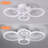 Plafonniers LED ronds encastrés personnalisés de 40 W à 4 têtes en acrylique moderne avec indice de protection IP33 et garantie de 2 ans pour salon