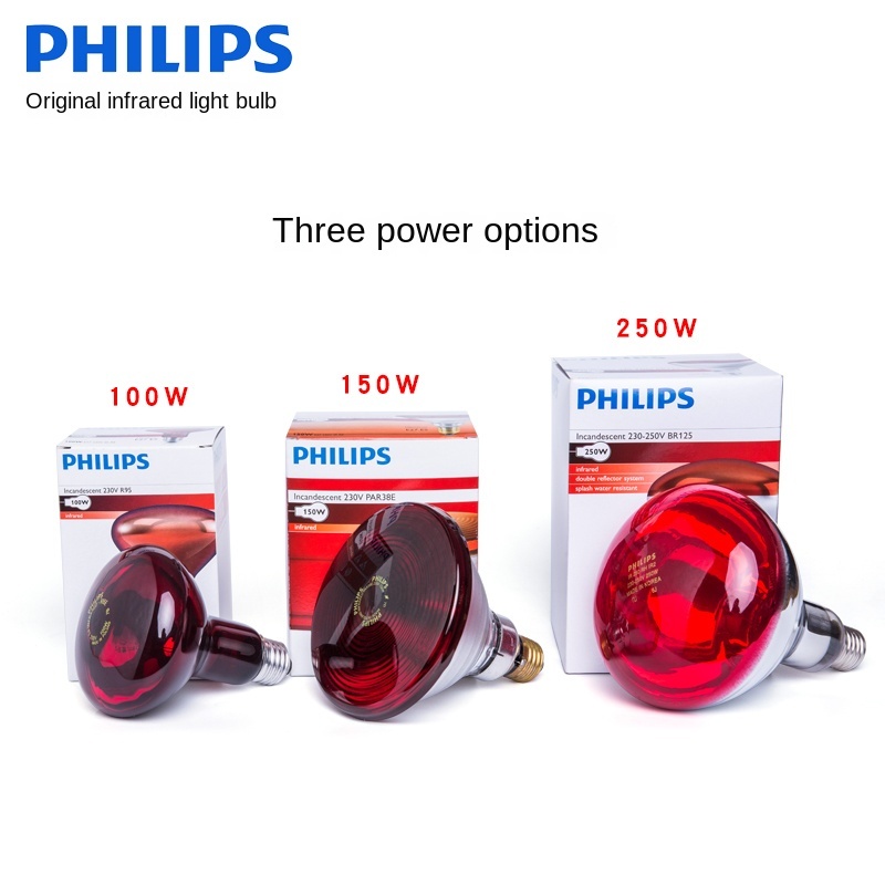 Philips R80 Red Reflector Lamp – E27 60W 230V Dimmable Spotlight For Party/Disco (Warm White)