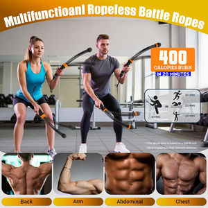 Wellshow Sport <span class=keywords><strong>Corde</strong></span> de combat portable sans <span class=keywords><strong>corde</strong></span>, avec poids réglables, cordes de combat sans fil pour la maison et la salle de sport, équipement d'exercice lesté - Product Image 3