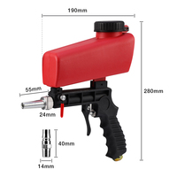 Pistolet de sablage pneumatique portatif anti-rouille, mini-outil à air comprimé pour sablage par gravité et protection contre la rouille