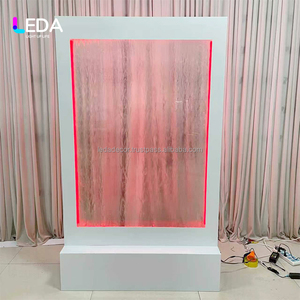 LEDA Fontaine murale à cascade d'eau LED RGB personnalisée pour intérieur, panneau d'écran mural à cascade d'eau, panneau d'accueil de mariage - Product Image 2