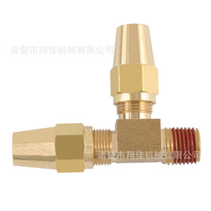 Xiangjia Machinery Brass Brake Pipe Connector 14x18 14x14 38x14 12x38 12x12 58x12 For Auto Brake Systems - Product Image 1