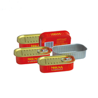 Boîtes de poisson thon/sardine rectangle vide boîtes de conserve 2 pièces faisant la machine