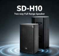 Haut-parleur professionnel à deux voies de 10 pouces 350W à large bande pour le renforcement sonore des halls d'affaires, des salles d'exposition et des petits événements