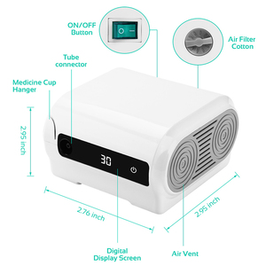 Fitconn mesin Nebulizador baru <span class=keywords><strong>Nebulizer</strong></span> kompresor Piston tampilan LCD Digital besar medis dengan EU-MDR - Product Image 5