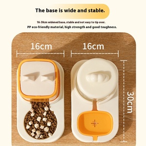 Dispenser air kucing dan anjing pola padat otomatis tempat makan air minum khusus mangkuk makanan dan tempat makan hewan peliharaan - Product Image 5