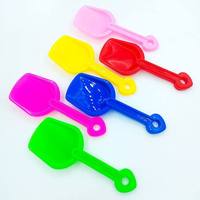 Vente en gros de pelles de plage en plastique de petite taille, 19 cm, pelles de modelage économiques, outils de creusement de sable pour enfants et jouets de plage