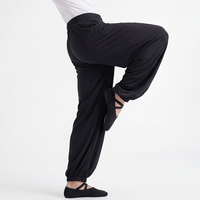Pantalon de danse moderne, de yoga et de tai-chi pour homme, à haute élasticité, doux, respirant, coupe ample, vente en gros personnalisée