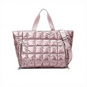 Bolso de Mano Unisex Casual de Color Sólido, Impermeable, con Cierre Oxford, Correa de Hombro Individual, Plegable, para Viajes y Fitness, con Compartimento Seco/Húmedo - Product Image 1