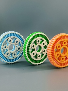 ของเล่นหมุนคลายเครียดรูปทรงเกลียวเรซิ่นพิมพ์ 3 มิติ แบบคลาสสิก - Product Image 4