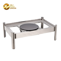 9L Vollformat-Induktions-Chafing Dish aus Edelstahl mit optionalem GN1/1 Speisenbehälter – Buffet-Set für Hotel- und Restaurant-Catering