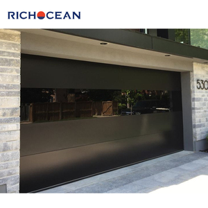Portes de <span class=keywords><strong>garage</strong></span> pliables en métal avec verre givré RICHOCEAN, portail électrique, grille en aluminium, Garagentor pour la <span class=keywords><strong>maison</strong></span> - Product Image 6